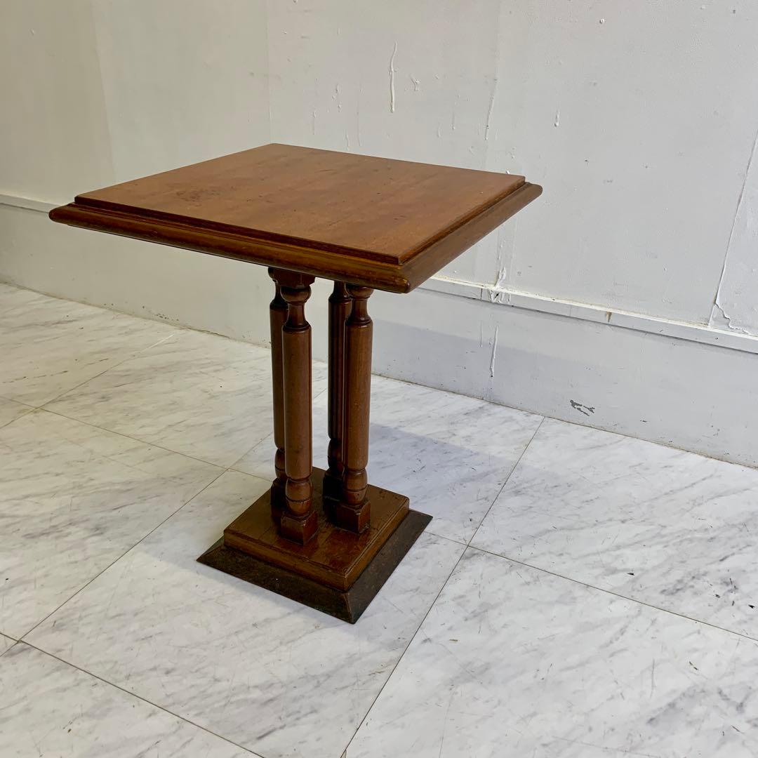 ヴィンテージ 木製 サイドテーブル レトロ 喫茶店 カフェテーブル ①