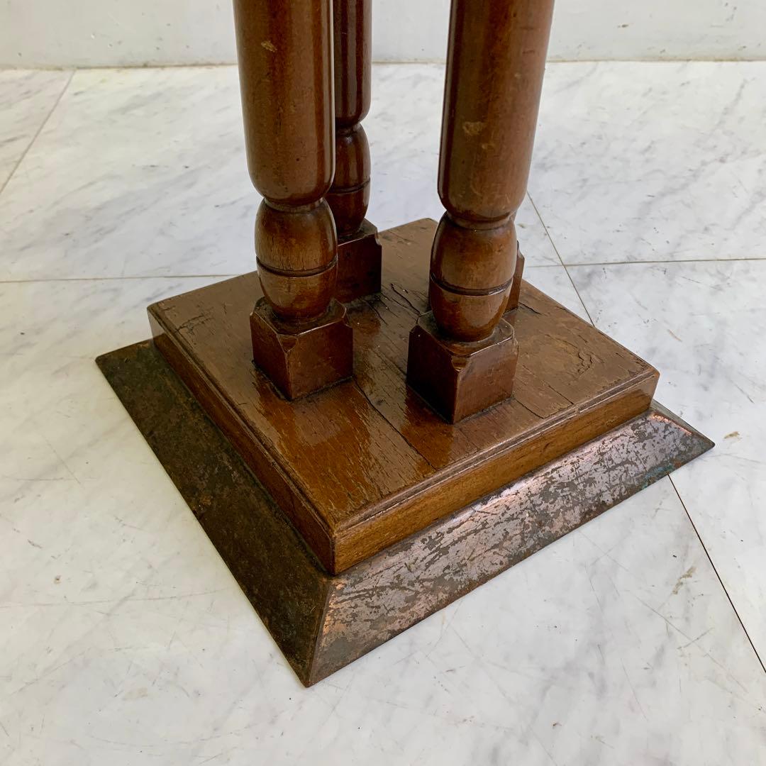 ヴィンテージ 木製 サイドテーブル レトロ 喫茶店 カフェテーブル ①