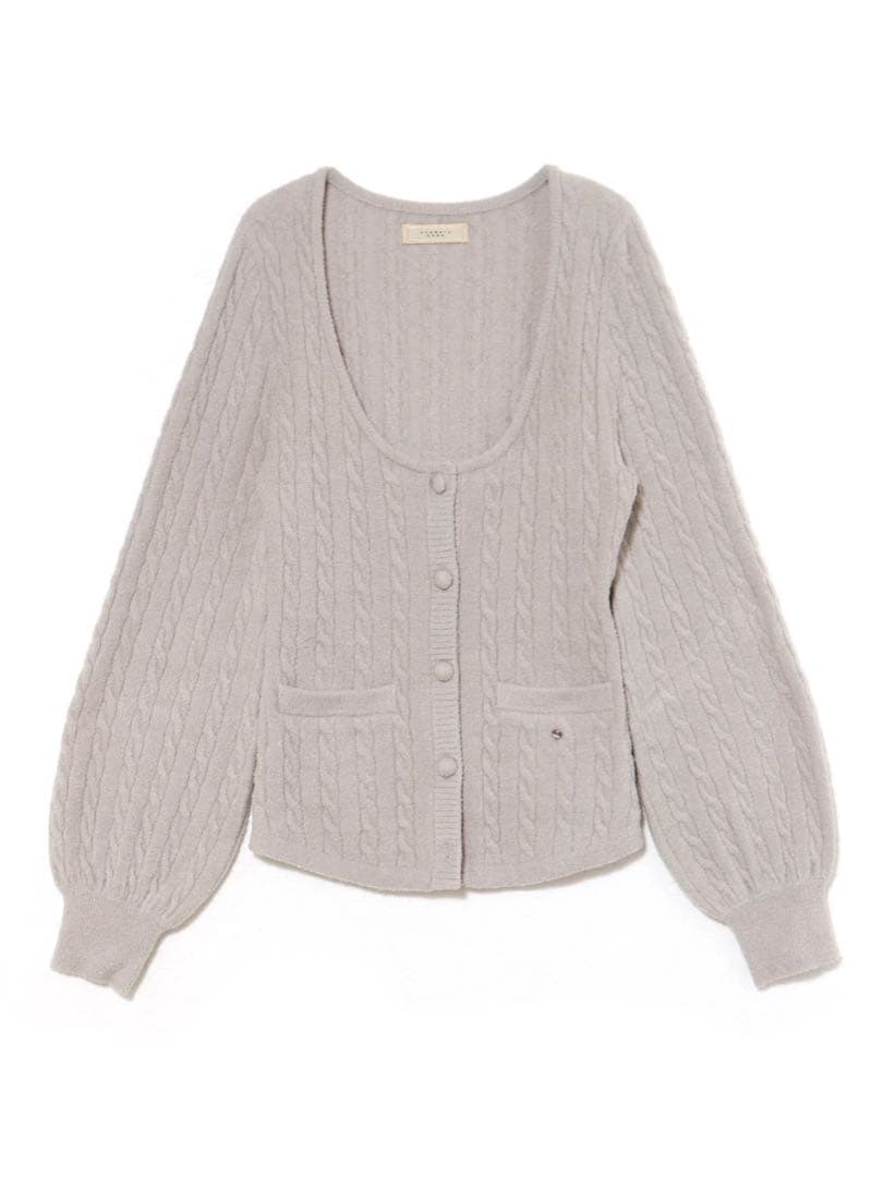 ルームウェア・パジャマ andmary Sugar knit cardigan dress gray