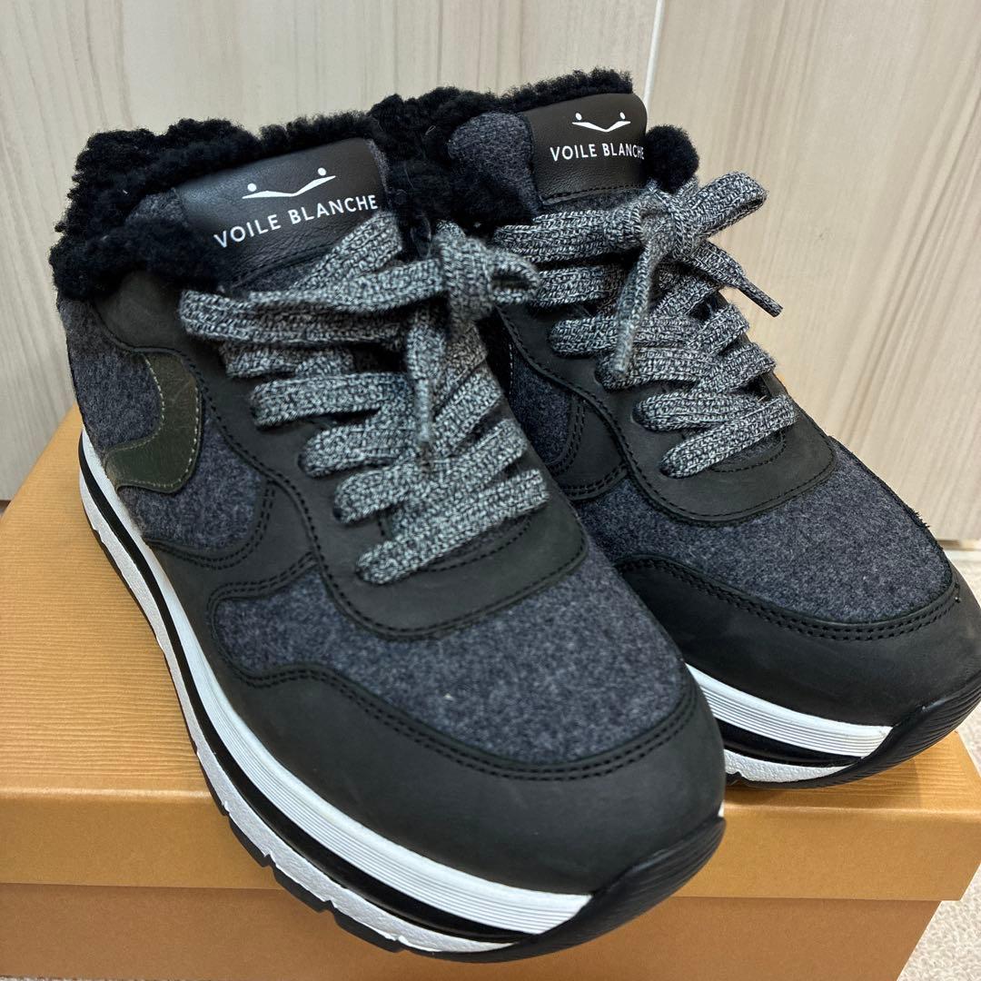 VOILE BLANCHE レディース マラン ファー ブラック 37