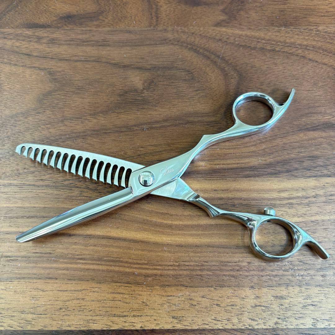 神田文一　sin 梳き鋏　セニングシザー　中古　美容師/理容師