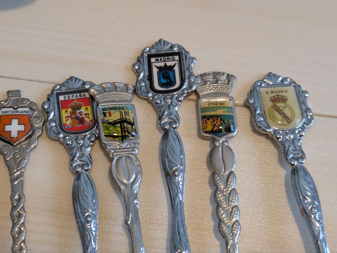 (木製スプーンラック付き）スーベニアスプーンラック　セット