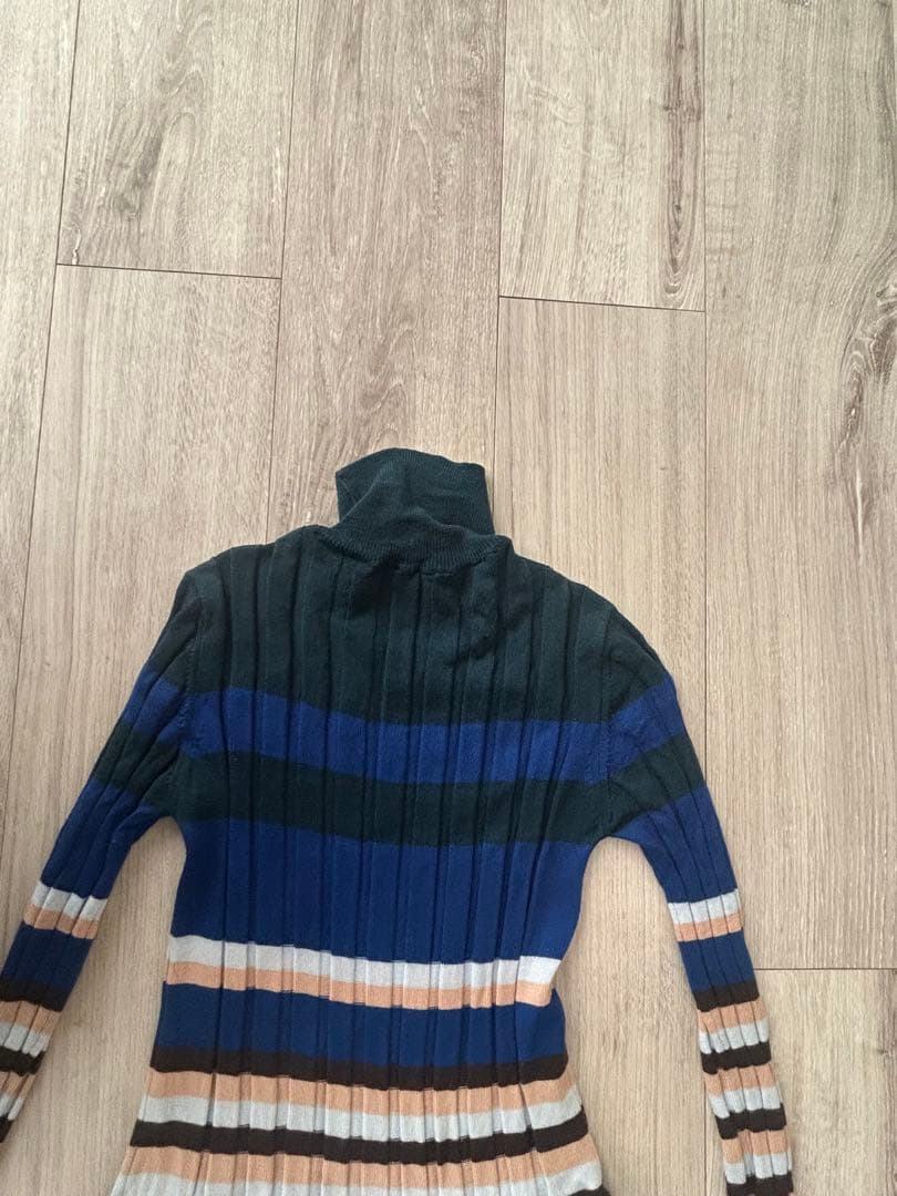 マルニ　MARNI リブボーダーニットワンピース　ロング