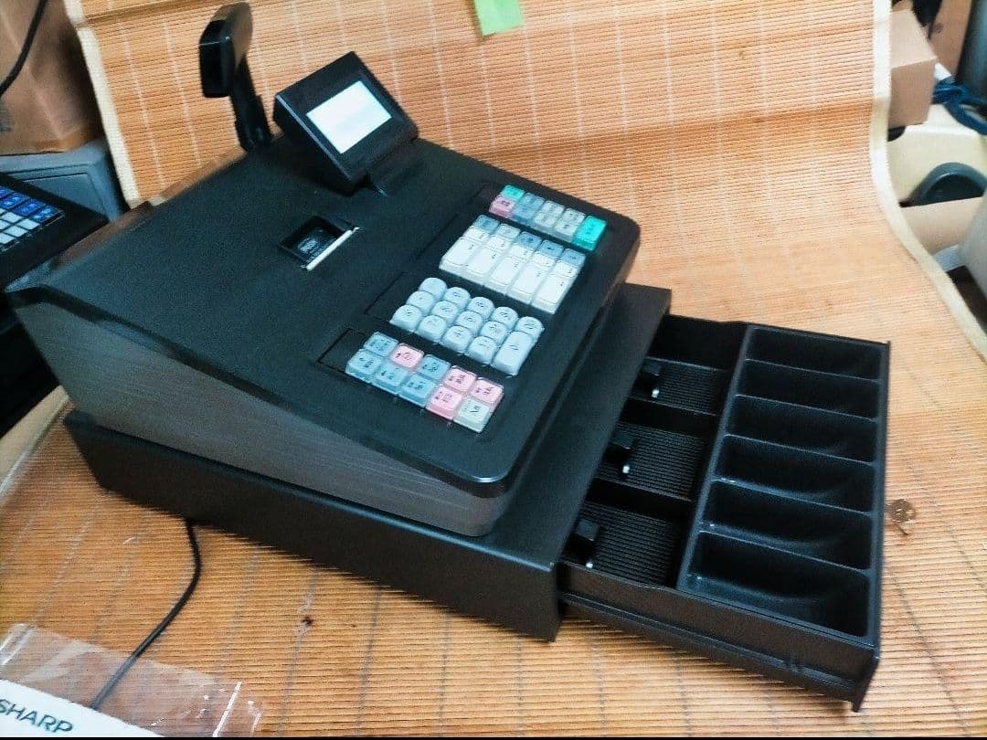 シャープレジスター　XE-A207　PC連携売上管理設定無料　706666