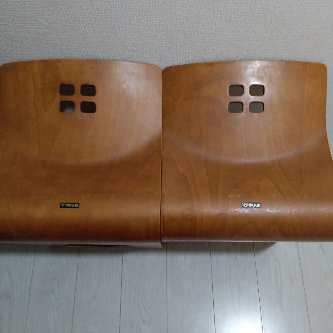 光製作所 木製座椅子 曲げ座椅子 6脚セット