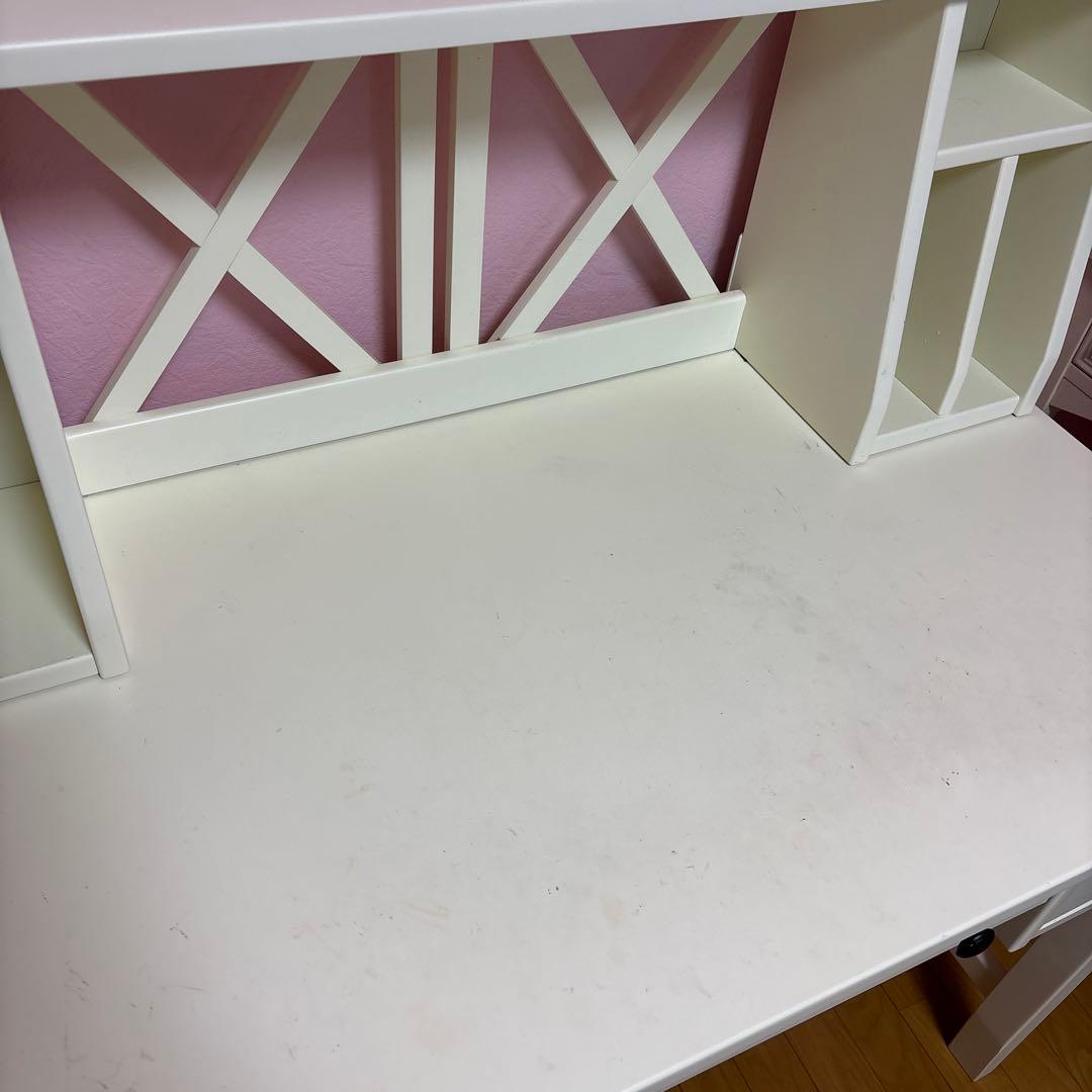 ニトリ　家具　机　デスク　カーシー　キッズ　子供部屋　ブックシェルフ