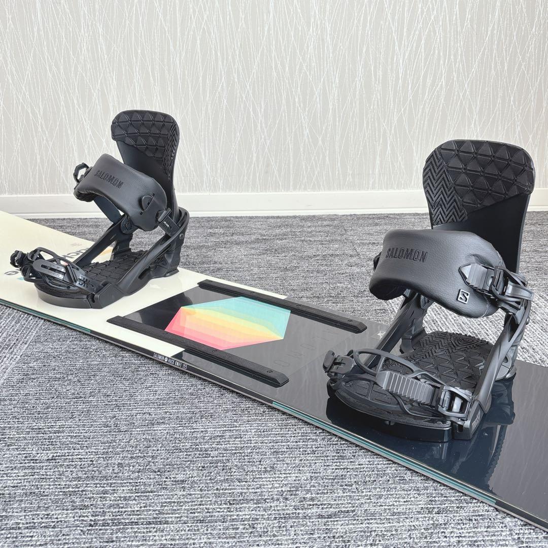 55美品❗️超豪華❗️サロモン メンズスノーボードセット★スノボ155cm+ビン付