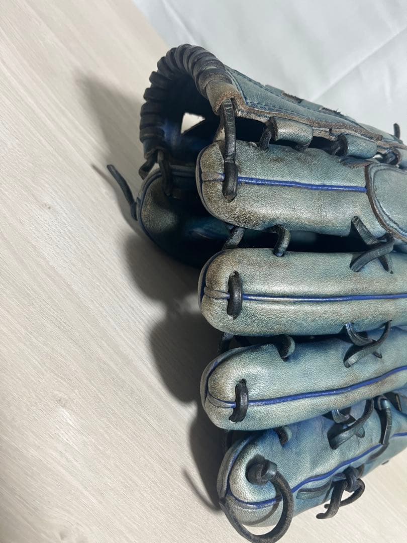 ZETT プロステイタス 硬式 オーダーグラブ 投手用 日本製 刺繍有 ブルー