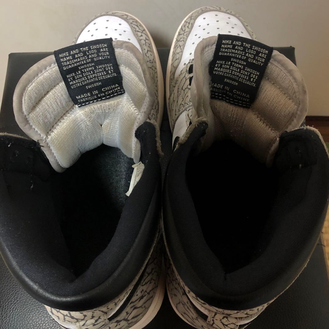 NIKE ナイキ エアジョーダン 1 レトロ ハイ OG ホワイト　セメント