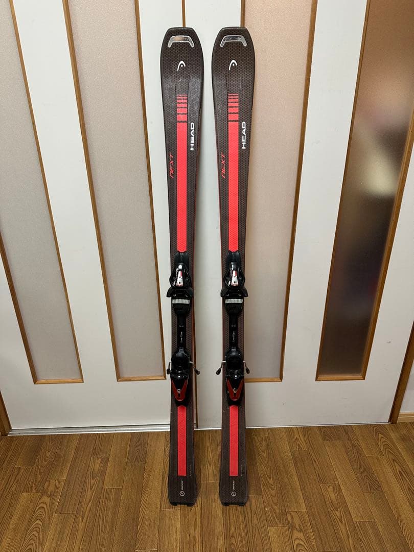 3セットHEAD スキー板158cm,ブーツ26.5cm,ストック105cm