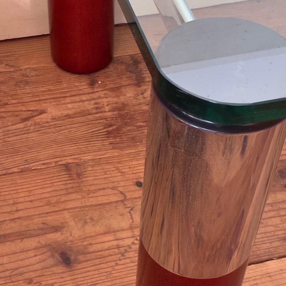 ヴィンテージ ガラステーブル ミッドセンチュリー スペースエイジ