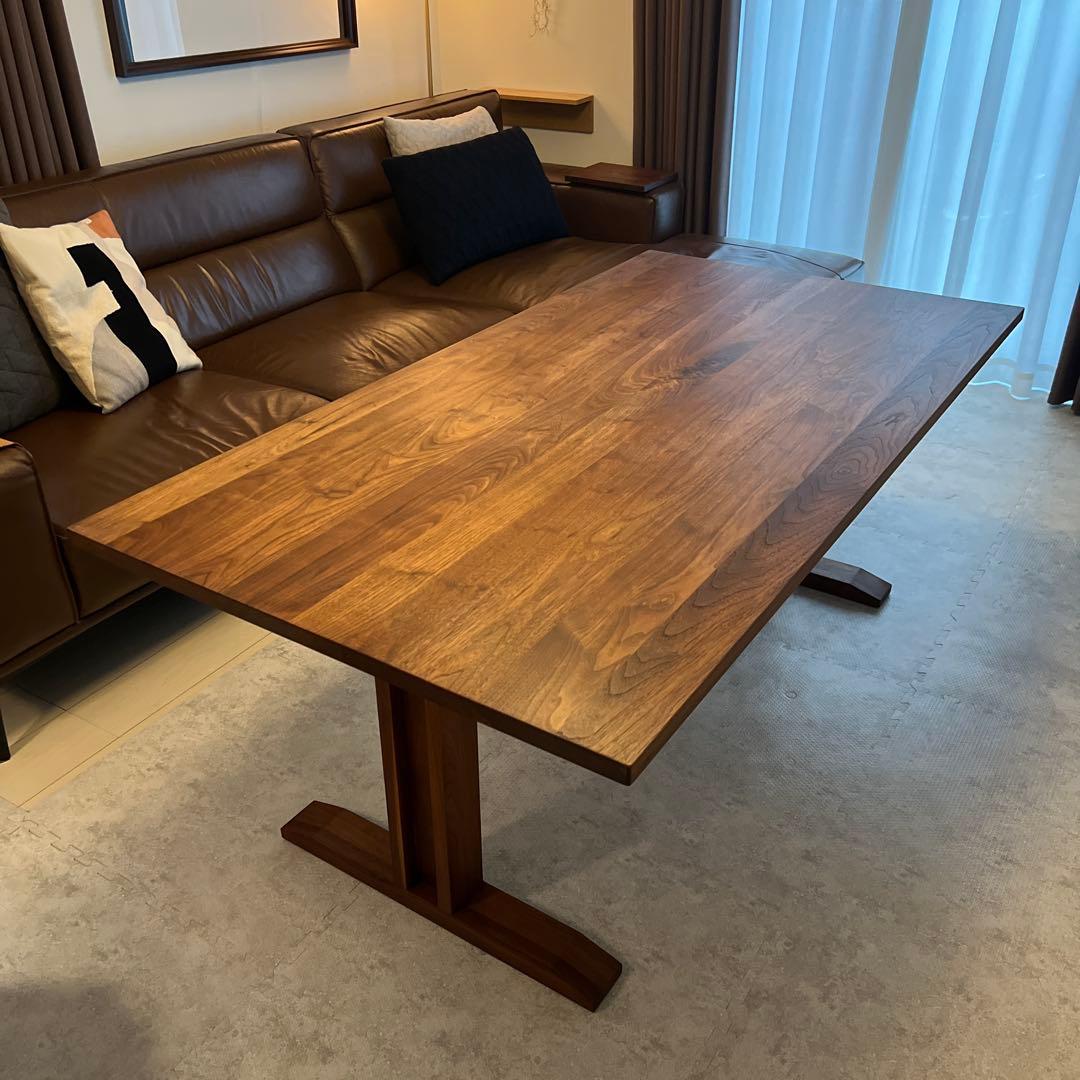【超美品】マスターウォール ウォールナットRITS ダイニングテーブル 送料込み