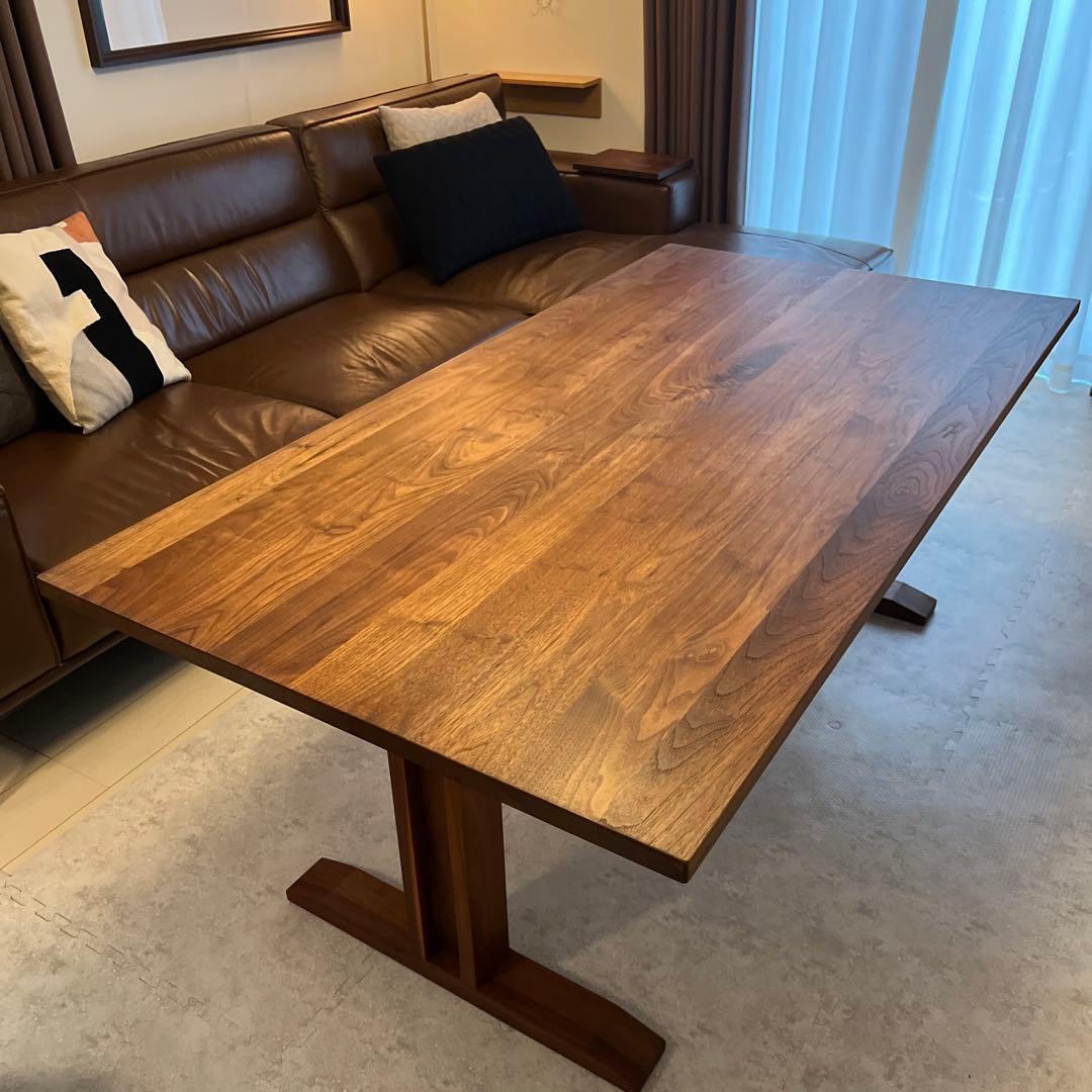 【超美品】マスターウォール ウォールナットRITS ダイニングテーブル 送料込み