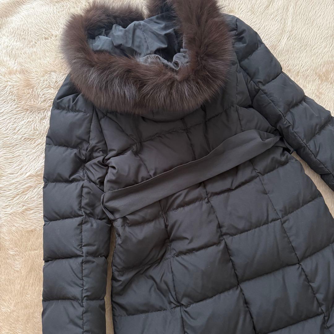 美品✨【JUSGLITTY】ジャスグリッティー リアルファー ロングダウンコート