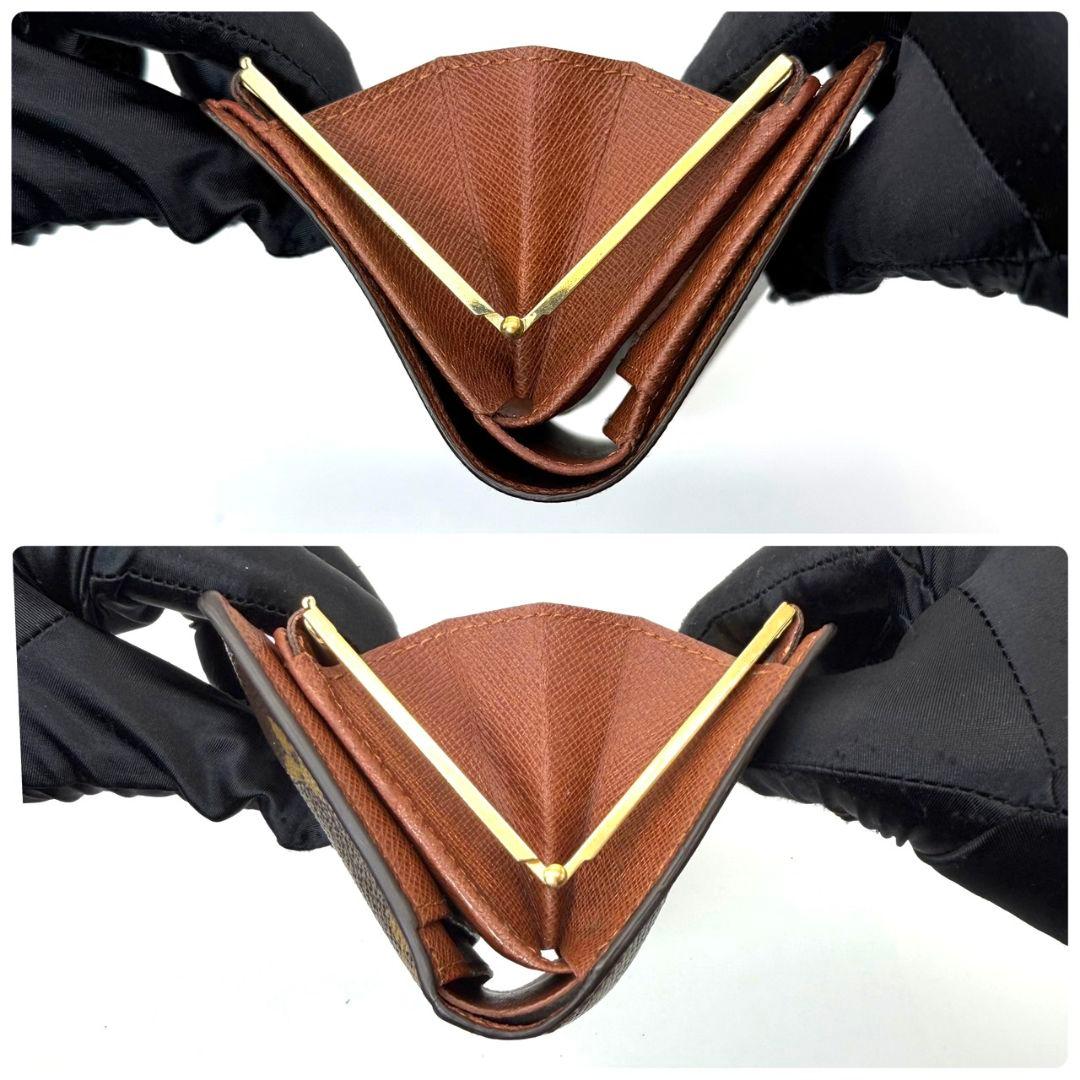 ルイヴィトン モノグラム ポルトモネ ビエ ヴィエノワ がま口 財布 二つ折り