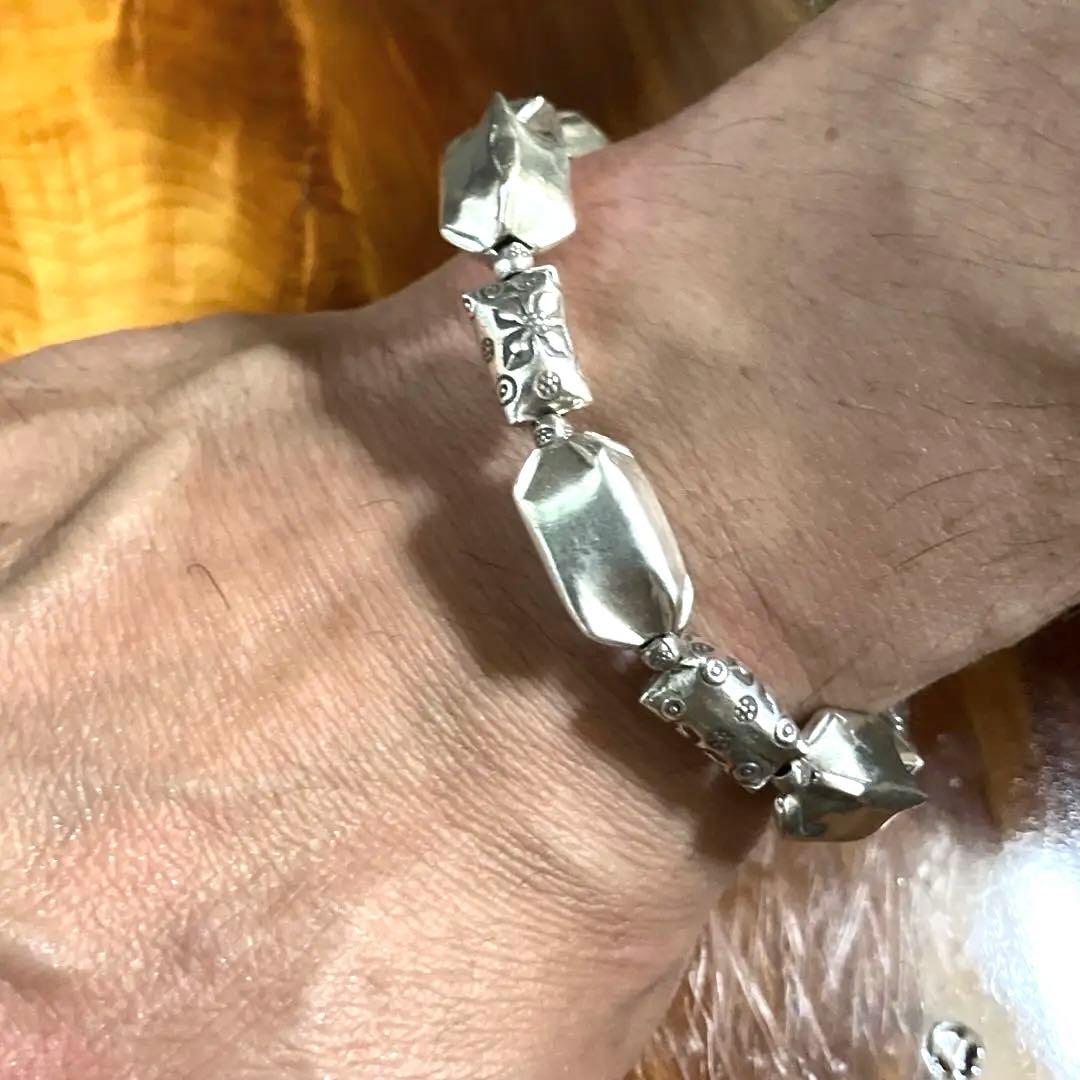 御専用カレンシルバー　パドゥア＆ファイ刻印ゴツめブレスレット