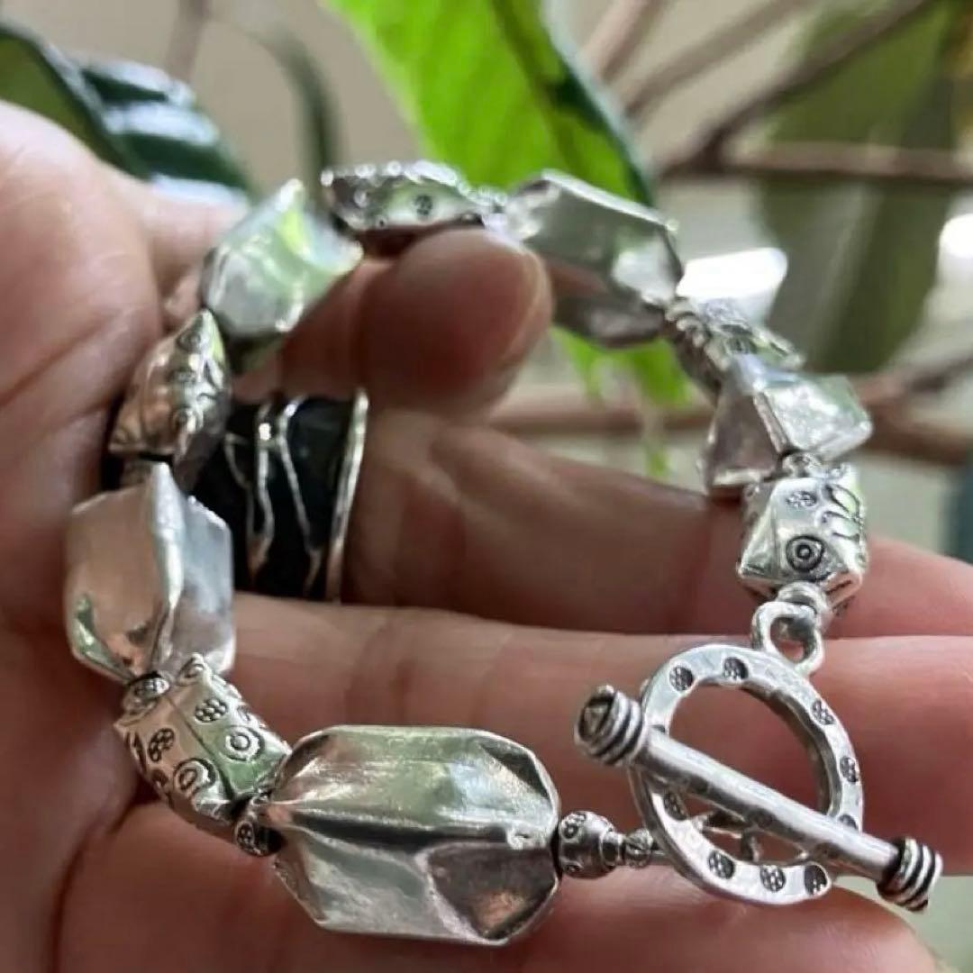 御専用カレンシルバー　パドゥア＆ファイ刻印ゴツめブレスレット