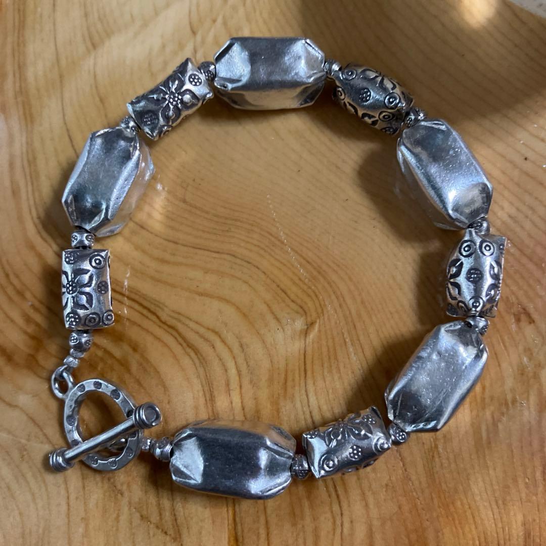 御専用カレンシルバー　パドゥア＆ファイ刻印ゴツめブレスレット