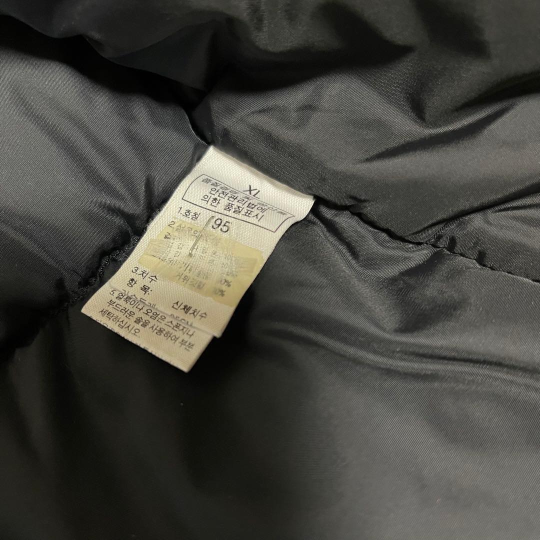 ノースフェイス　ダウンベスト　700フィル　レディースXL　95ブラック黒　古着