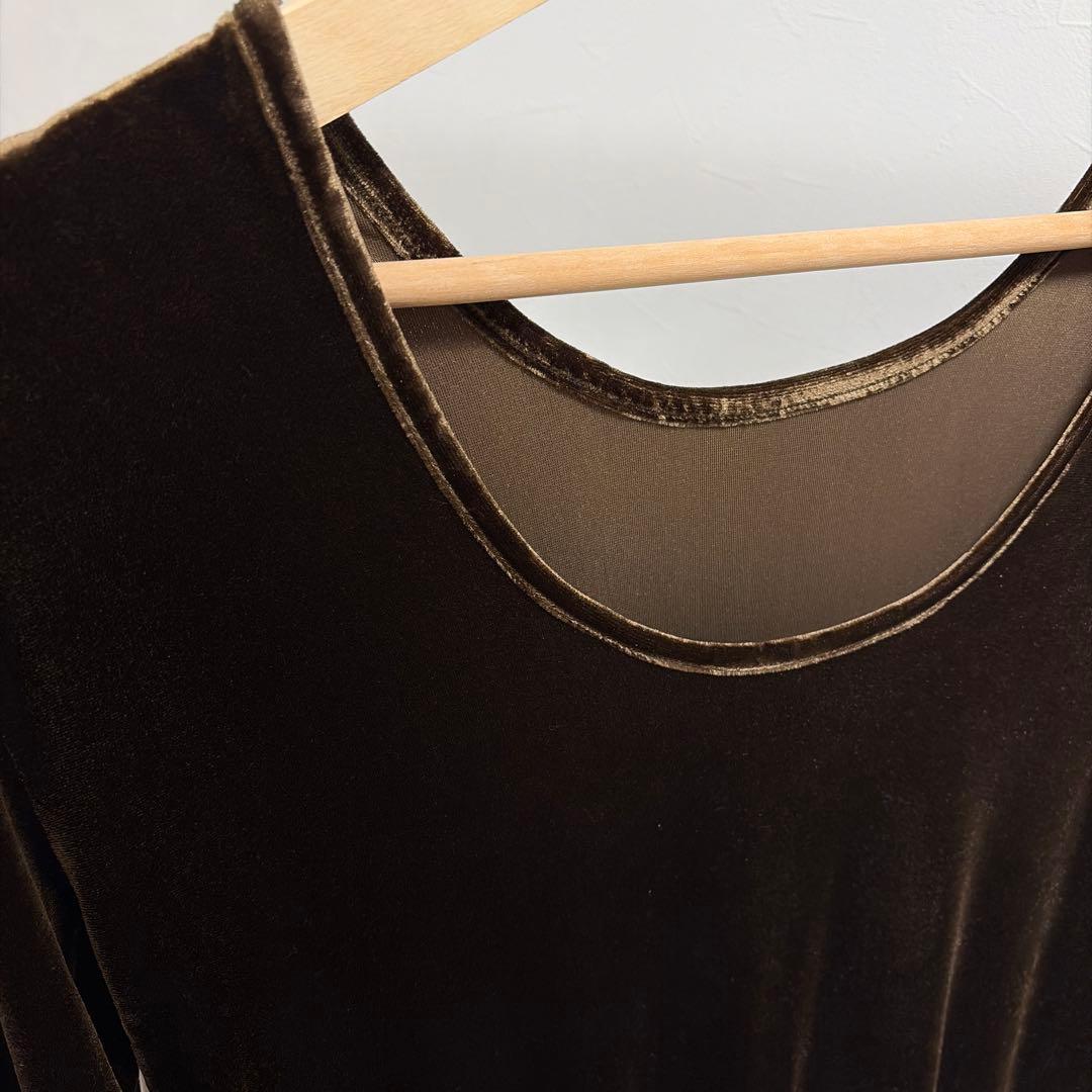 ☆美品☆yae 2way ロングワンピース　ブラウン