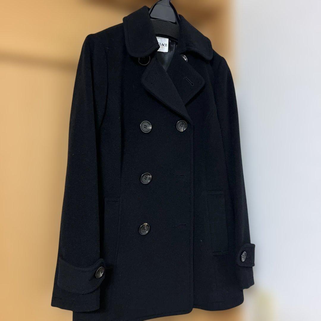 専用　HUTTON PLACE ダブルブレストコート ブラック