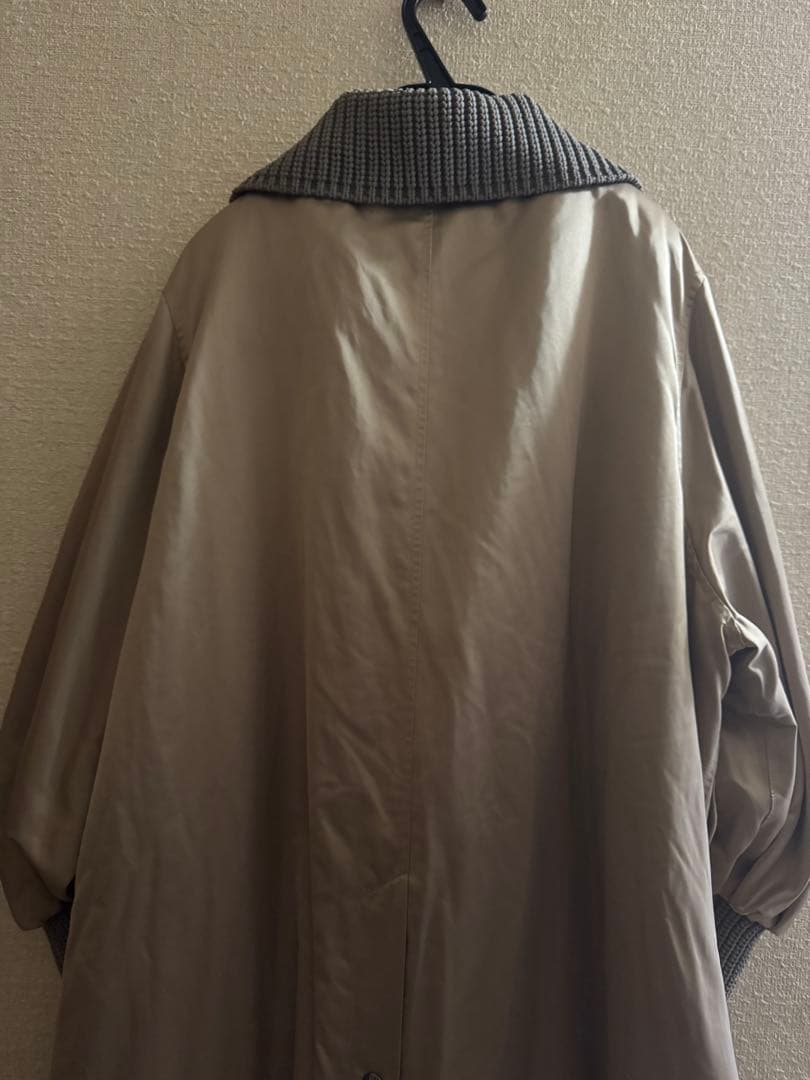 1% イチパーセント　シュウヘイオガワ　コート　ベージュ　新品　中綿　微光沢生地