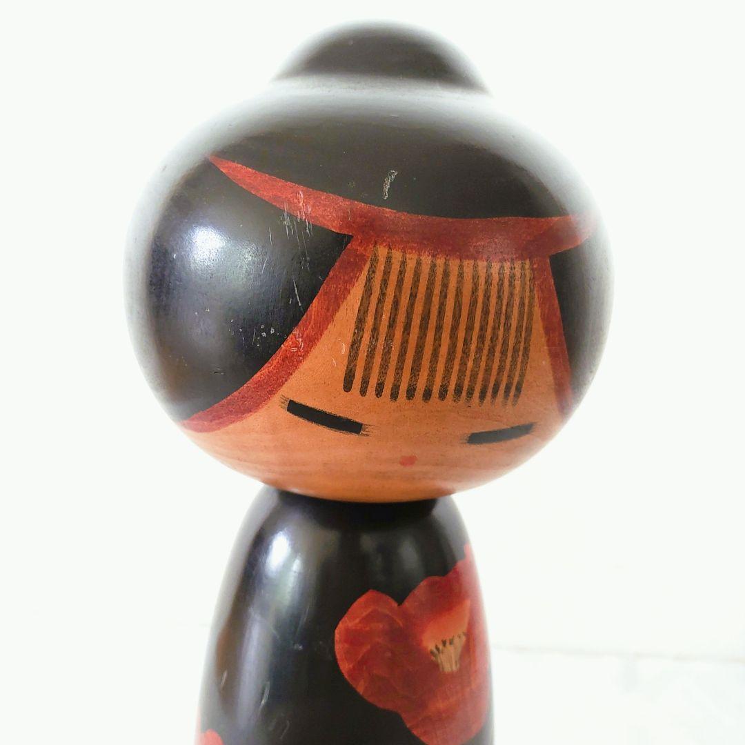 特大こけし42cm　内閣総理大臣受賞作家「渡辺正雄 寒椿B」