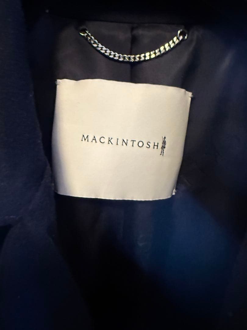 Mackintosh_*Loro Pianaウール*ネイビー ステンカラーコート