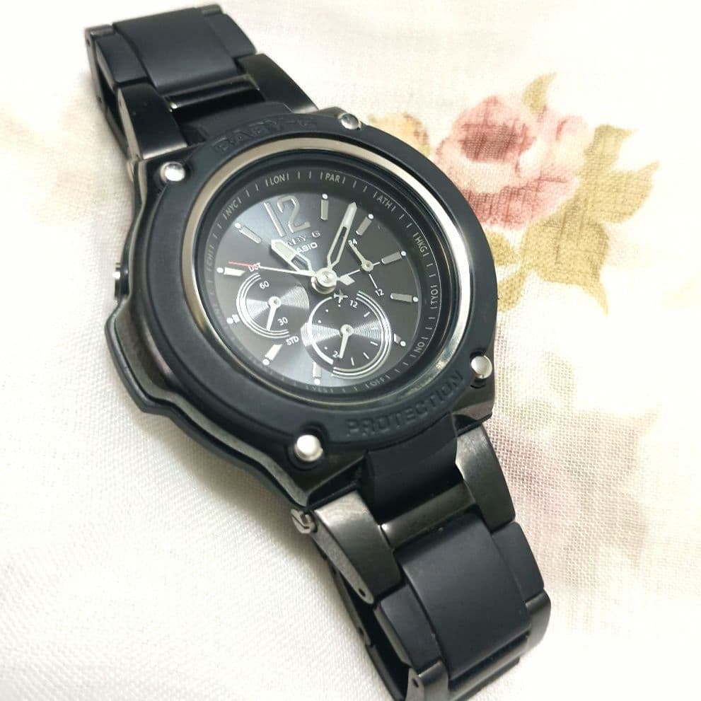 【美品】Baby-G baby-g ✨️電波ソーラー✨️ブラック✨️動作良好