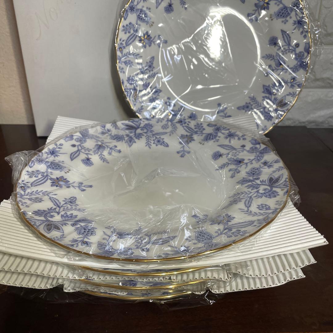 Noritake ノリタケ ブルーソレンティーノ　ディナー皿5枚 箱入り新品