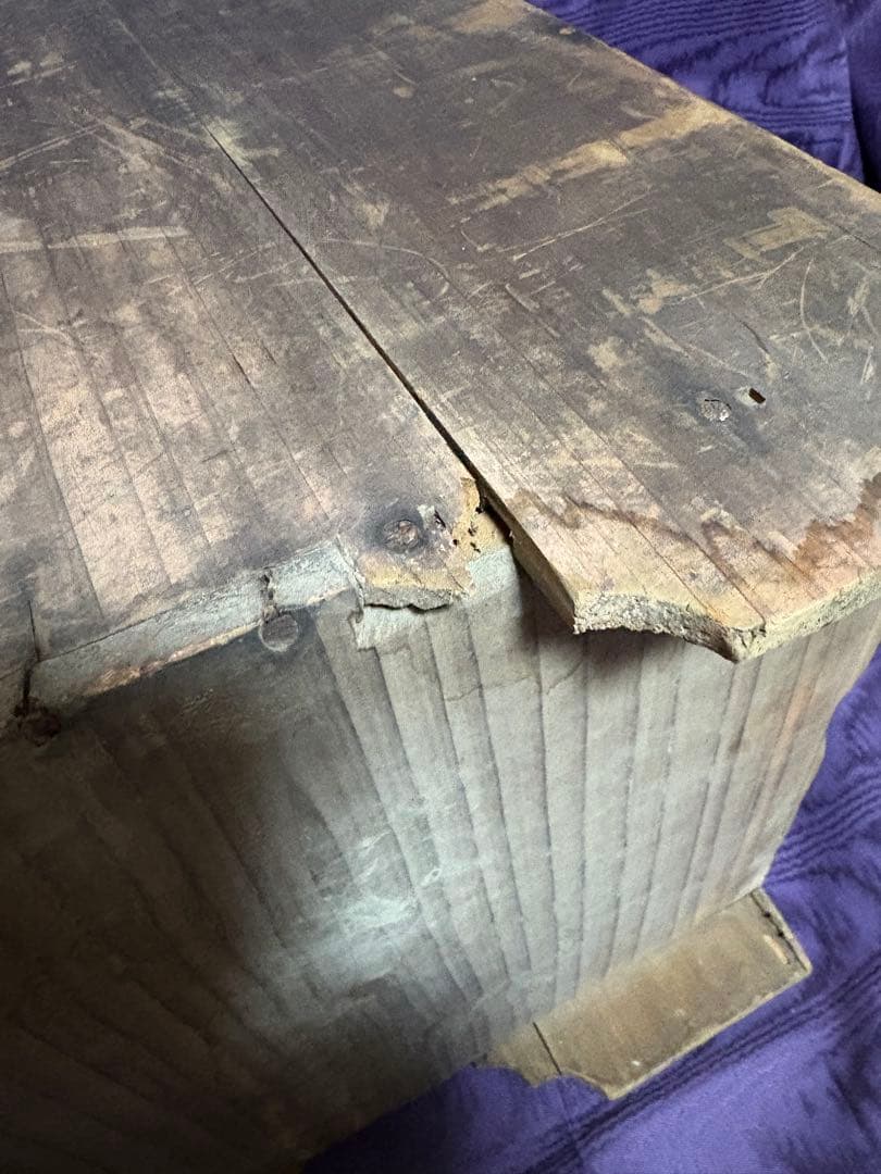 昭和レトロ 木製小引き出し3段　古家具 古道具 和箪笥 アンティーク