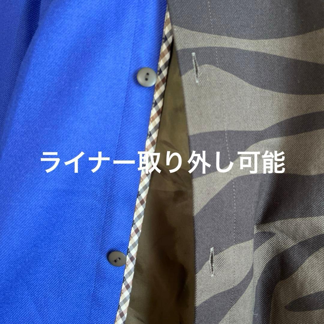 【極美品】 アクアスキュータム トレンチコート ゼブラ ライナー M カーキ