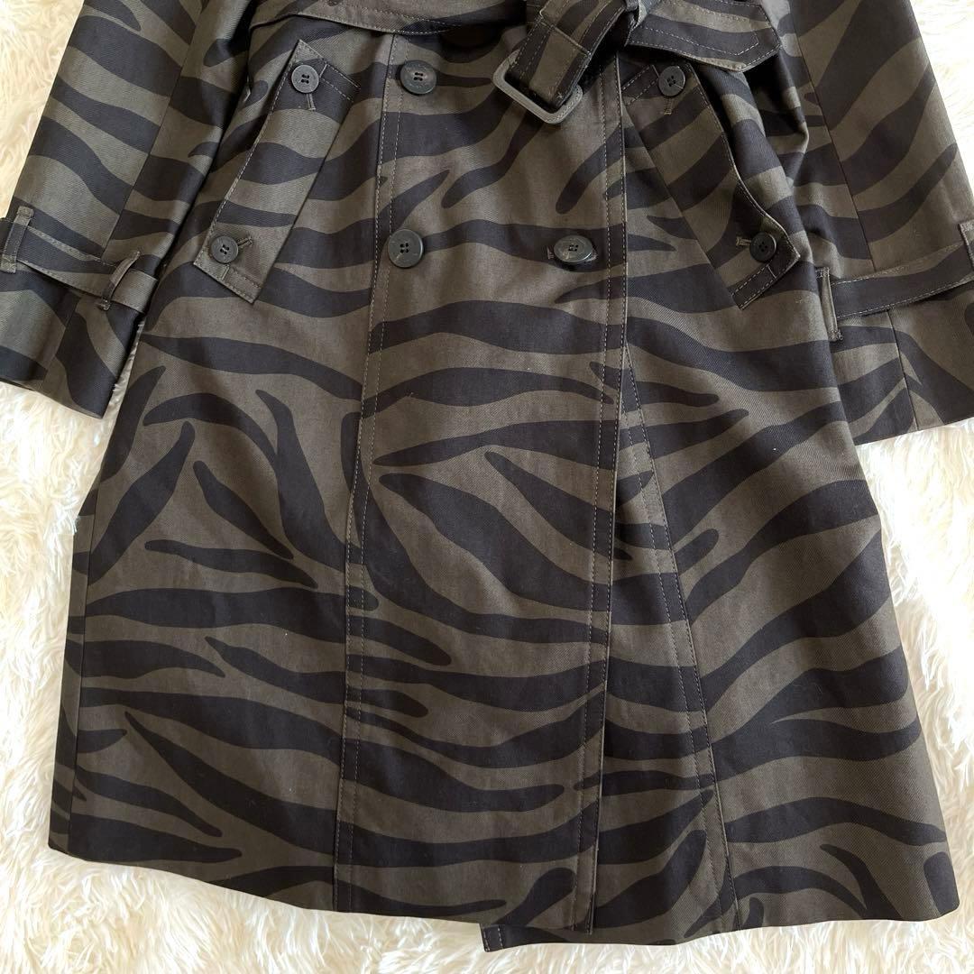 【極美品】 アクアスキュータム トレンチコート ゼブラ ライナー M カーキ