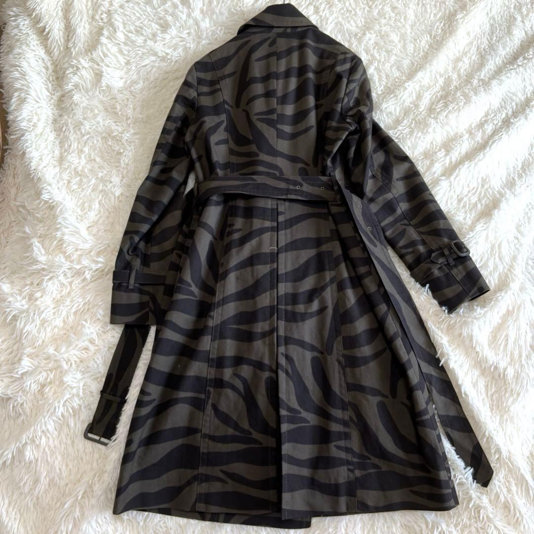 【極美品】 アクアスキュータム トレンチコート ゼブラ ライナー M カーキ