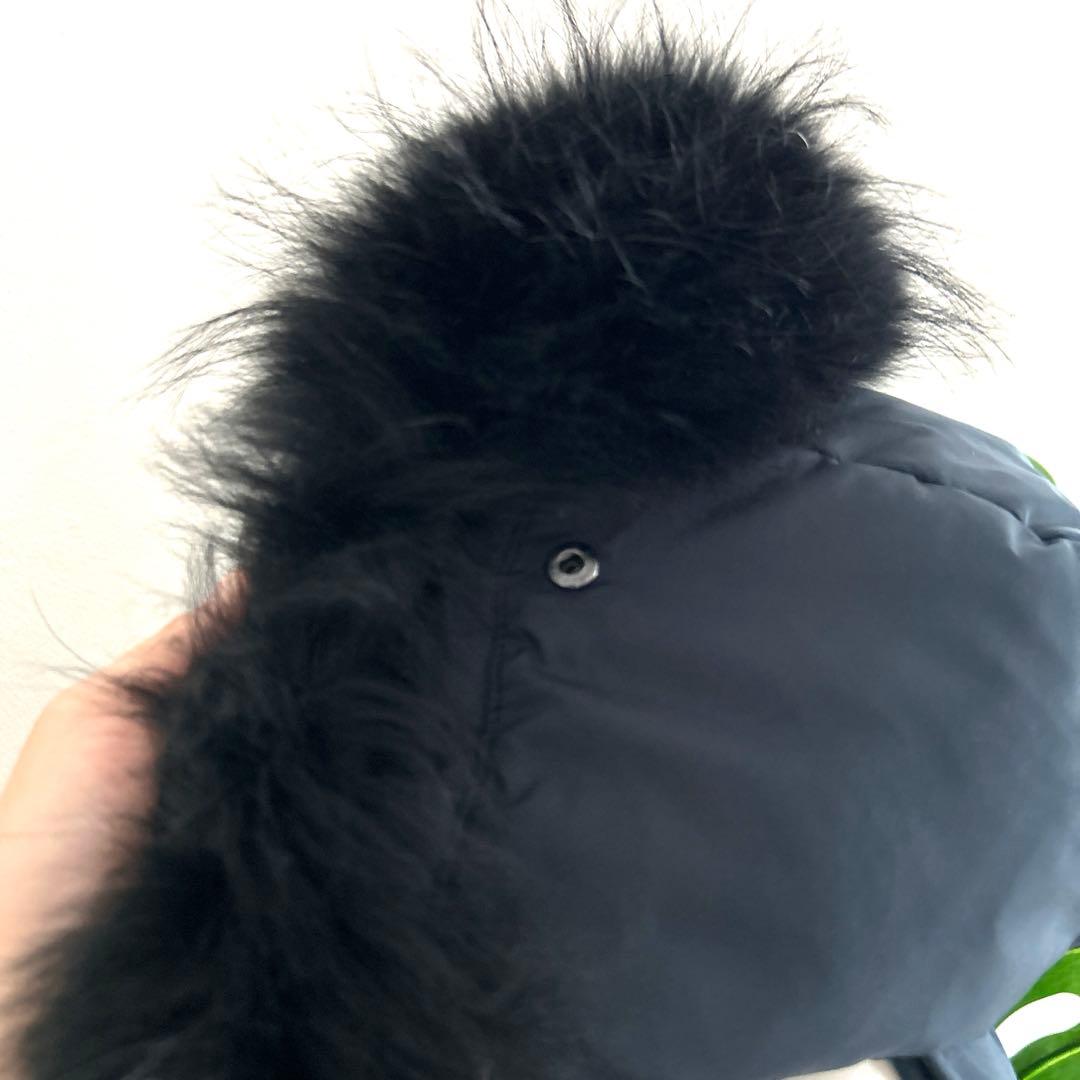 【theory セオリー】ダウンベスト　美品　黒　Sサイズ　ファー