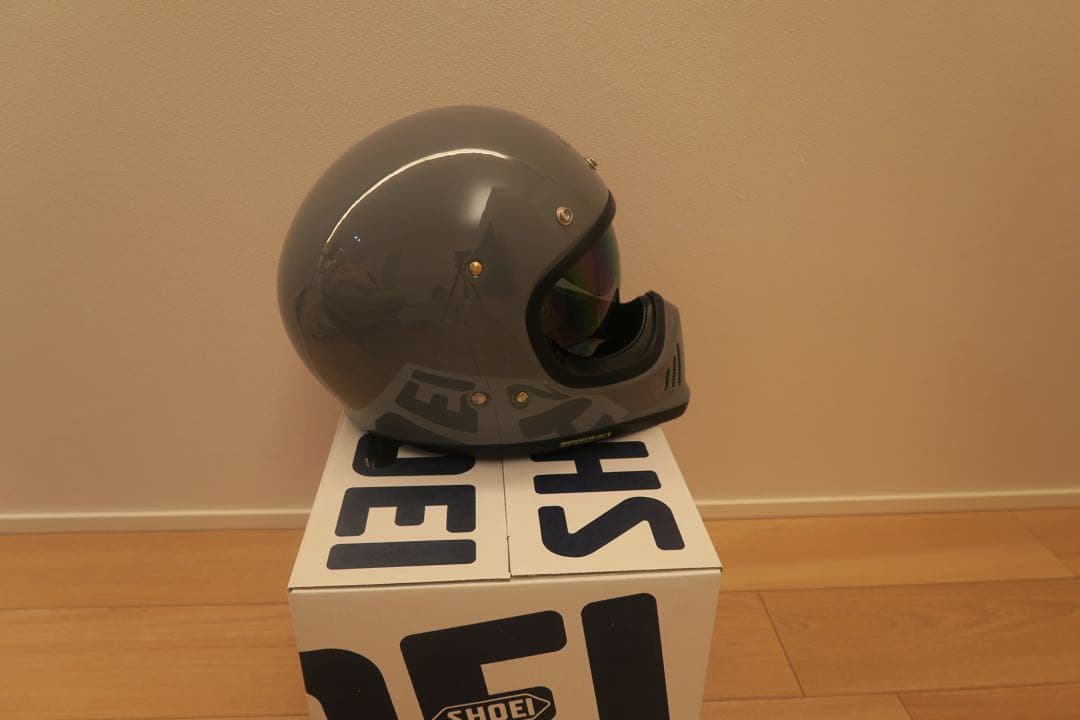 【試着のみ.社外シールド付】SHOEI EX-ZERO バサルトグレー　Mサイズ