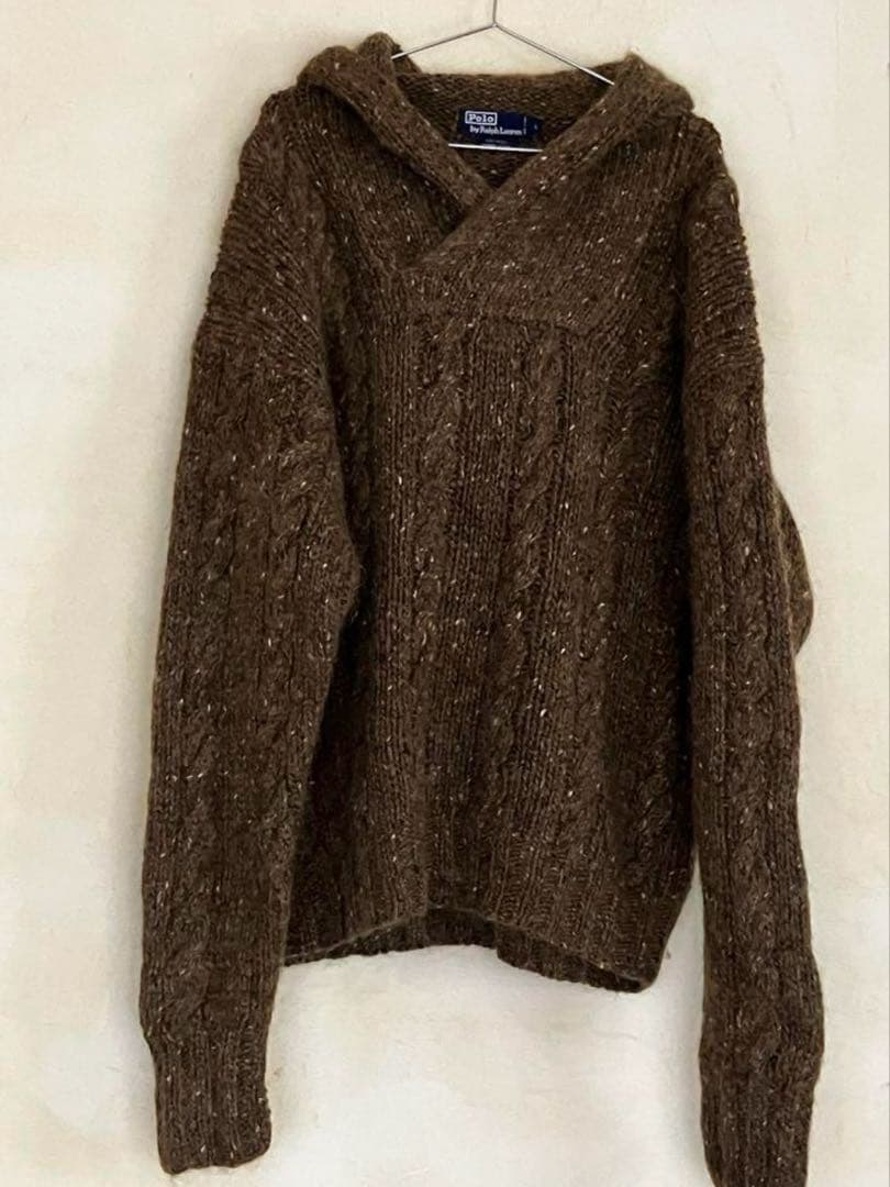 超オススメ！ラルフローレン✴︎コレクションシリーズ✴︎ウール縄編み✴︎ピローシャム