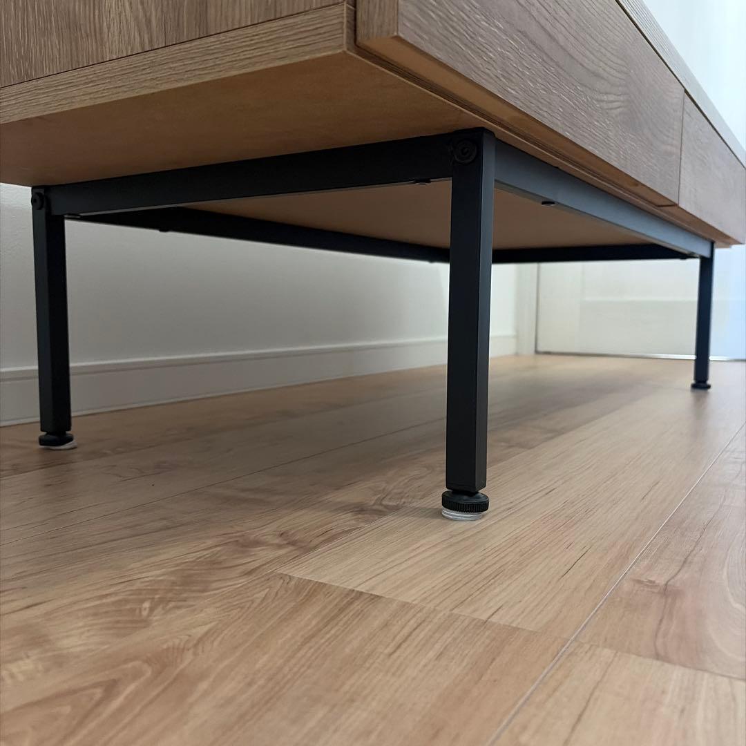 LOWYA 国産 リビングテーブル ローデスク シャビーナチュラル 幅120cm