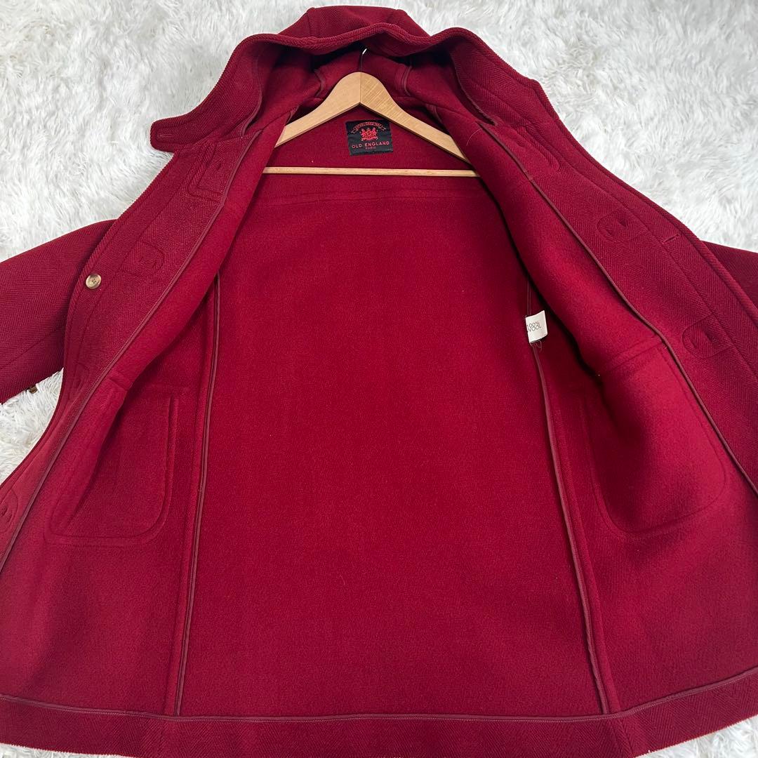 【XL】OLD ENGLAND ダッフルコート ヘリンボーン　ウール　英国製