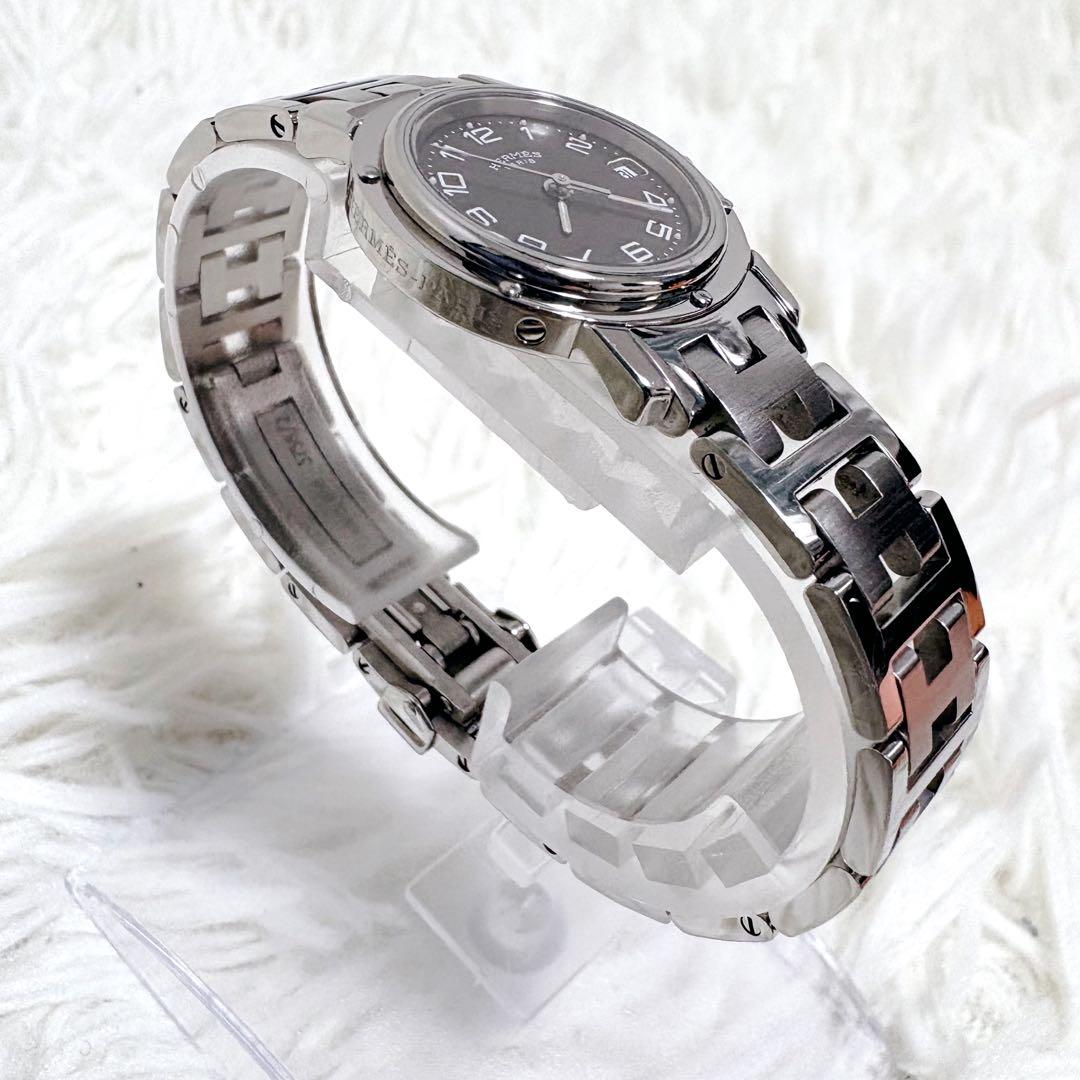 ✨極美品✨HERMES エルメス クリッパー 3針 デイト Hロゴ 純正ベルト