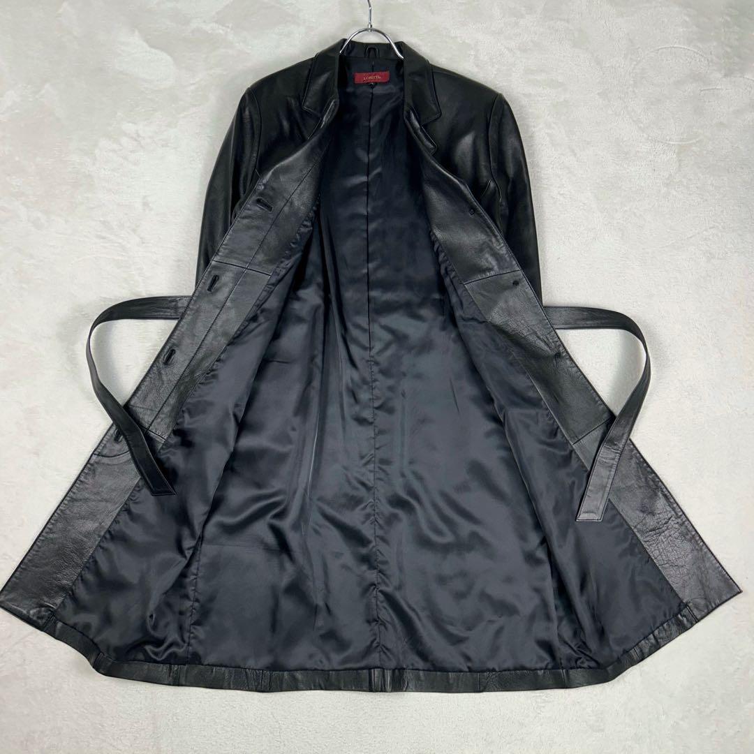 美品♡LORITTI ラムレザー チェスターコート ベルト 大きいサイズ 11