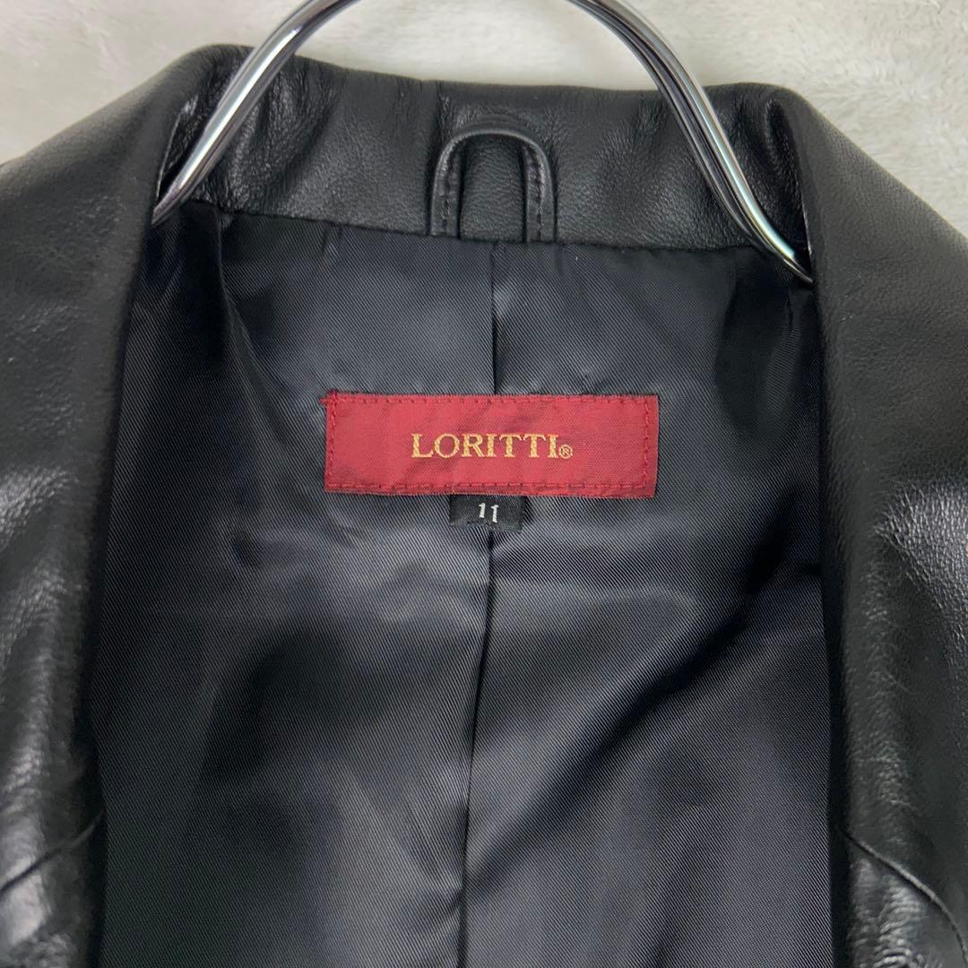 美品♡LORITTI ラムレザー チェスターコート ベルト 大きいサイズ 11