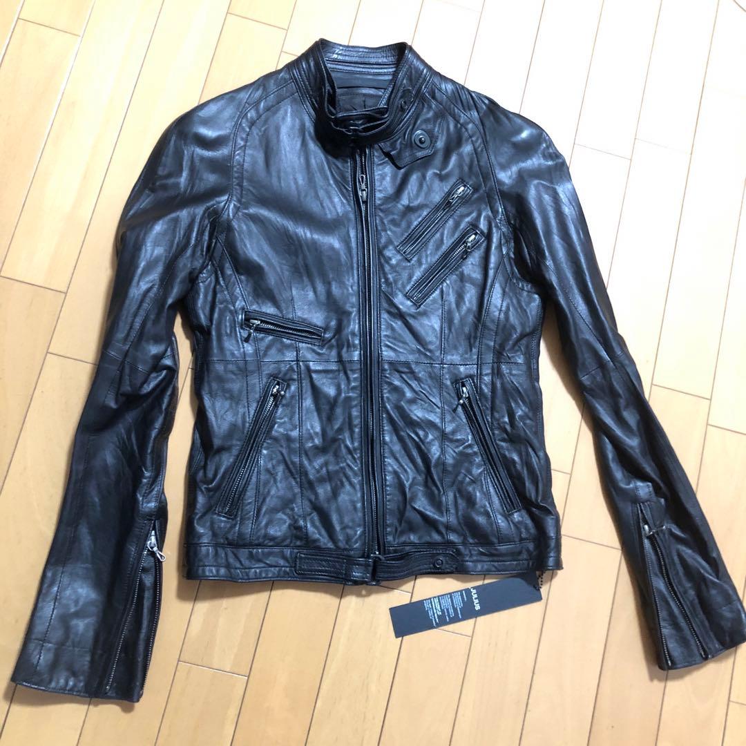 レザーライダースブルゾン MA_JULIUS サイズ0レディースサイズ ユリウス