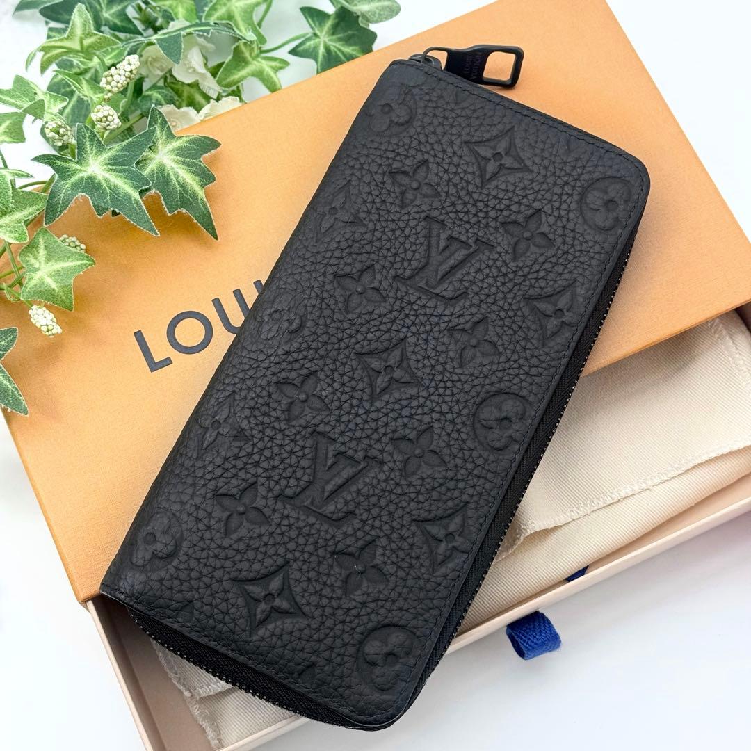 極美品 IC内蔵✨ルイヴィトン モノグラム トリヨン ヴェルティカル 長財布 黒
