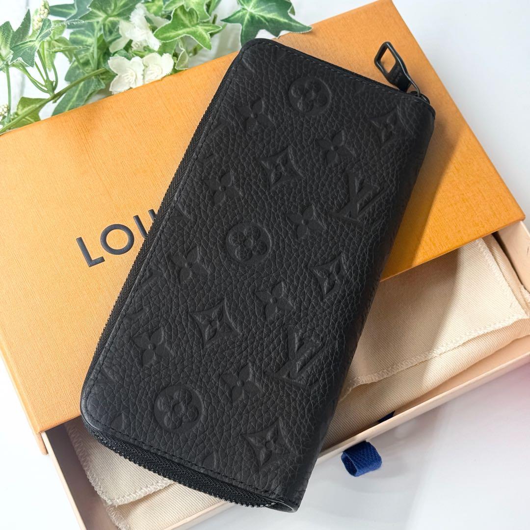極美品 IC内蔵✨ルイヴィトン モノグラム トリヨン ヴェルティカル 長財布 黒