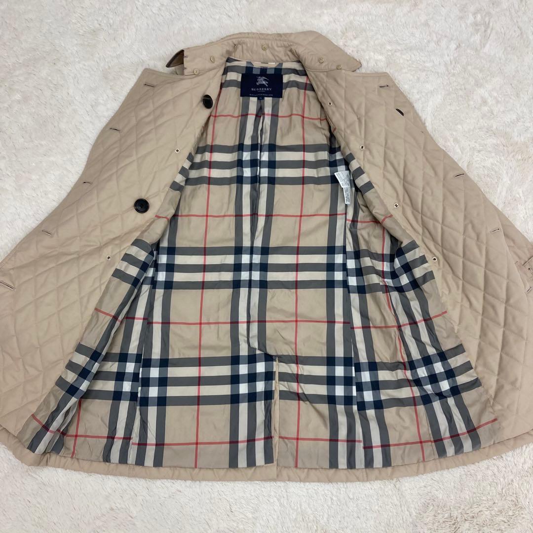 BURBERRY LONDON キルティング トレンチコート ノバチェック 38