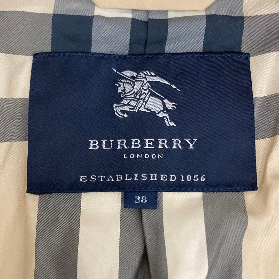 BURBERRY LONDON キルティング トレンチコート ノバチェック 38