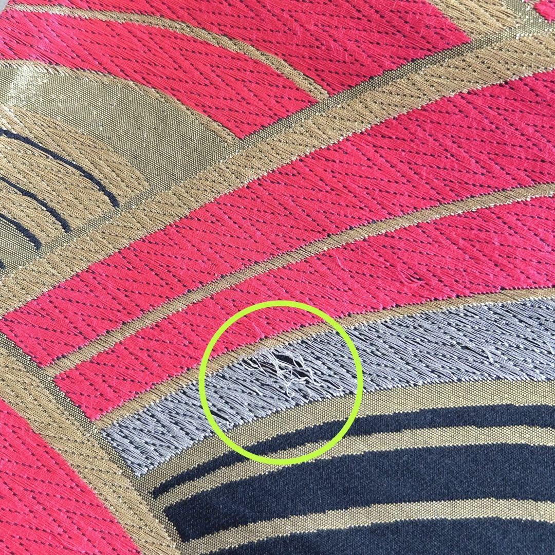 セット　美品　七五三　7歳女の子　きもの×袋帯×半襦袢×小物　ピンク地　蝶　桜