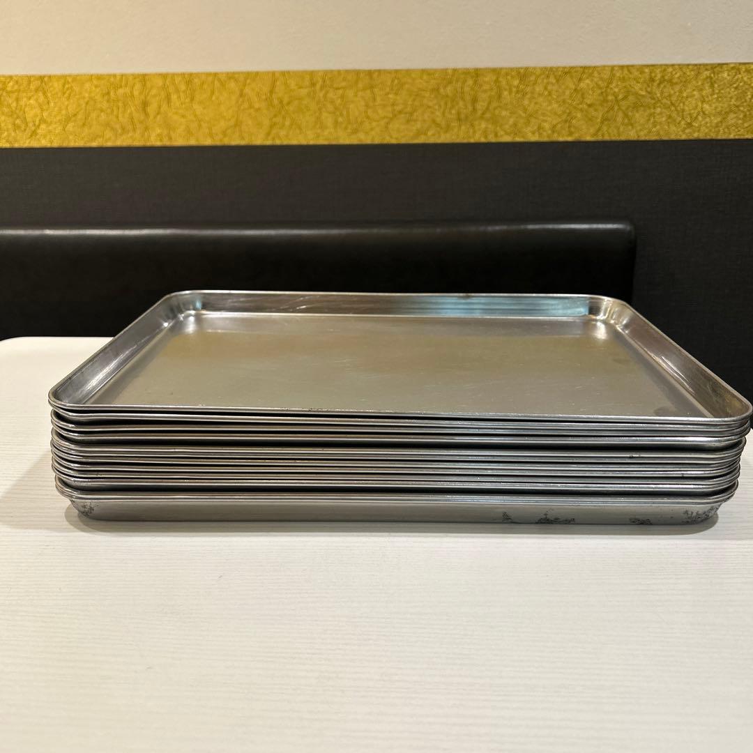 ステンレス製オーブントレー 40cm x 30cm 12枚