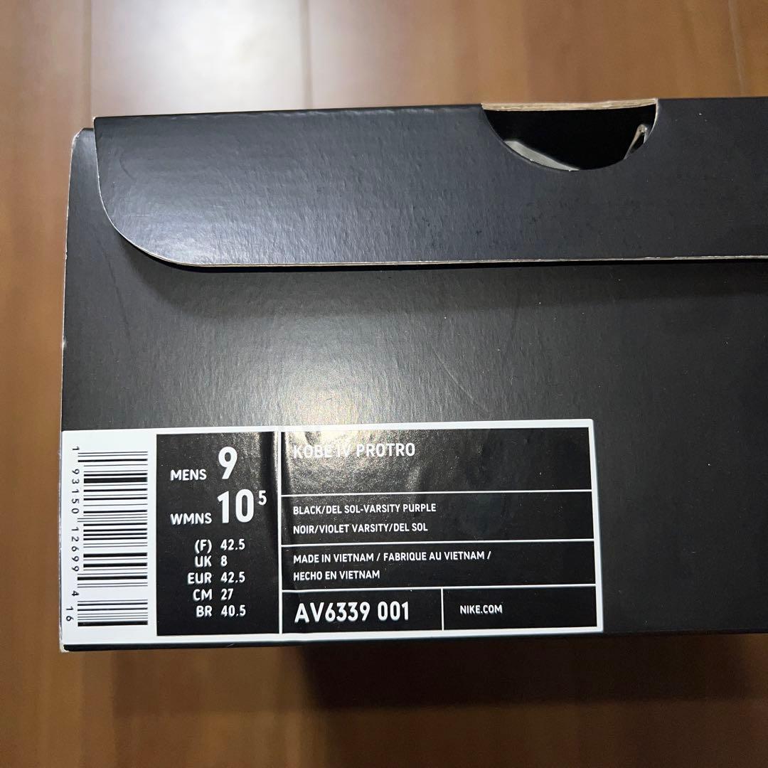 シューズ(男性用) Kobe 4 Protro BLACK/DEL SOL